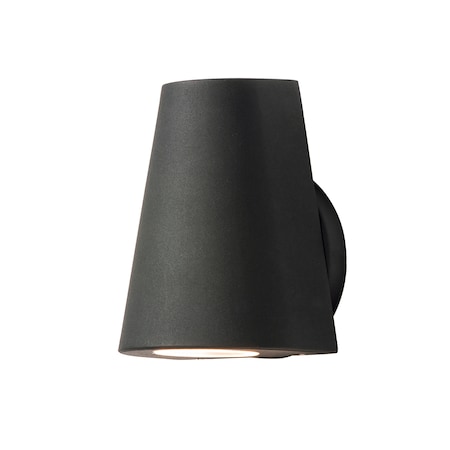 Mini 1-Light 5 Wide Black Outdoor Wall Sconce